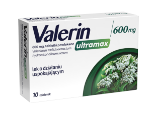 Valerin Ultramax 600 mg na uspokojenie 10 tabletek