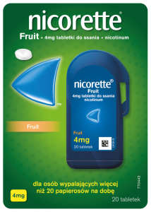 Nicorette Fruit tabl.dossania 4mg 20 tabl.