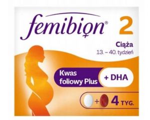 Femibion 2 Ciąża 13-40 tydz. 28 kaps. +  28tabl.