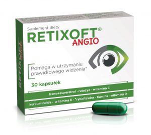Retixoft Angio - utrzymanie prawidłowego widzenia, 30 kapsułek