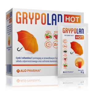 Grypolan Hot cynk + witamina C na odporność 10 saszetek