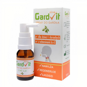 GardVit olive A+E Spray do gardła dla dzieci i dorosłych 15 ml