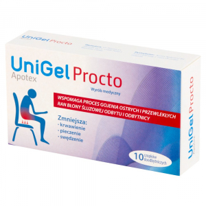 UniGel Apotex Procto czop.doodbyt. 10czop.