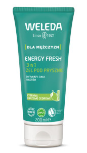 WELEDA ENERGY FRESH 3 IN 1 ŻEL POD PRYSZNIC DLA MĘŻCZYZN 200 ml