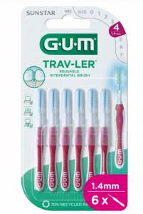 GUM Trav-Ler Szczoteczki międzyzębowe 1,4 mm 6 sztuk