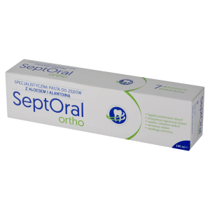SeptOral Ortho Płyn pasta do zębów z aloesem i alantoiną 100 ml
