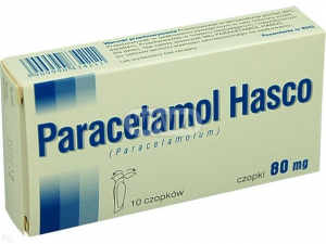 Paracetamol Hasco 80mg x 10czopków
