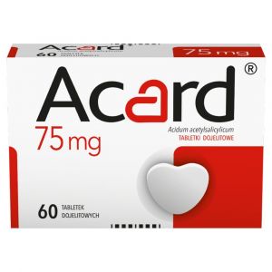 Acard 75mg lek przeciwzakrzepowy 60 tabl.