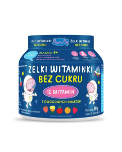 Żelki Witaminki bez cukru 12 witamin  żelki owocowe 30 sztuk