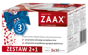 Zaax zestaw 2+1 - 3 opakowania po 30 kapsułek