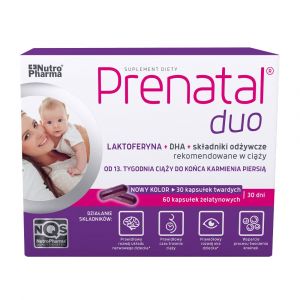 Prenatal DUO (Classic 30 +DHA 60) witaminy dla kobiet w ciąży