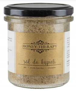HONEY THERAPY Sól do kąpieli pyłek pszczeli i cynamon 350 g