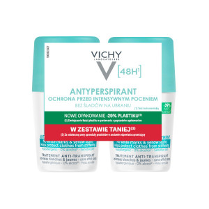 VICHY DEO ANTYPERSPIRANT 48H PRZECIW SLADOM ROLL-ON PLYN (DUOPACK) 2x50ml