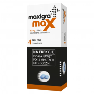 Maxigra Max 50 mg 4 tabletki
