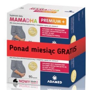 MamaDHA Premium + DWUPAK 2 x 90 kapsułek