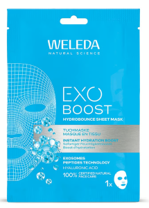 WELEDA Exo Boost nawilżająca maseczka w płachcie z kwasem hialuronowym