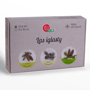 KEJ Zestaw olejków LAS IGLASTY  jodłowy pichtowy sosonowy 3x10ml
