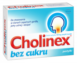 Cholinex x 16 tabl.bez cukru