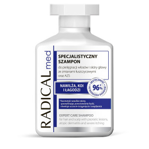 RADICAL Med Szampon do pielęgnacji włosów i skóry głowy ze zmianami łuszczycowymi i AZS 300 ml