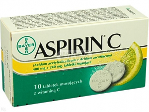 Aspirin C tabl.mus. 0,4g+0,24g 10 tabl. DE