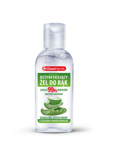 CLEAN HANDS Dezynfekujący żel do rąk z aloesem i prowitaminą B5 50 ml