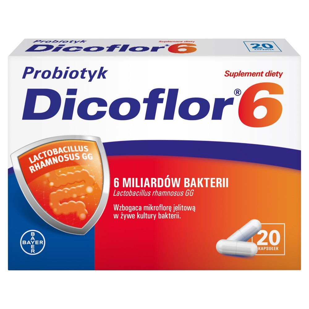 Dicoflor 6 miliardów bakterii 20 kapsułek