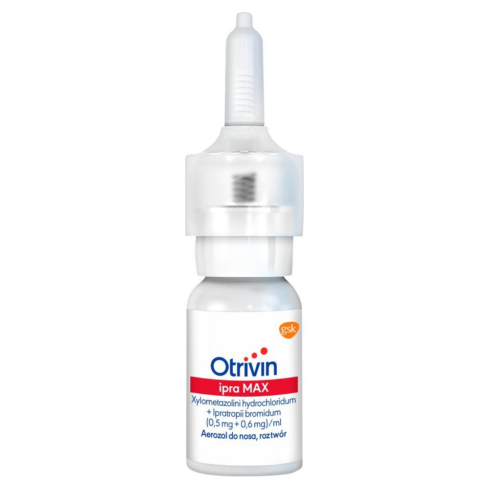 Otrivin MAX (0,5mg+0,6mg) ml aerozol na katar 10ml